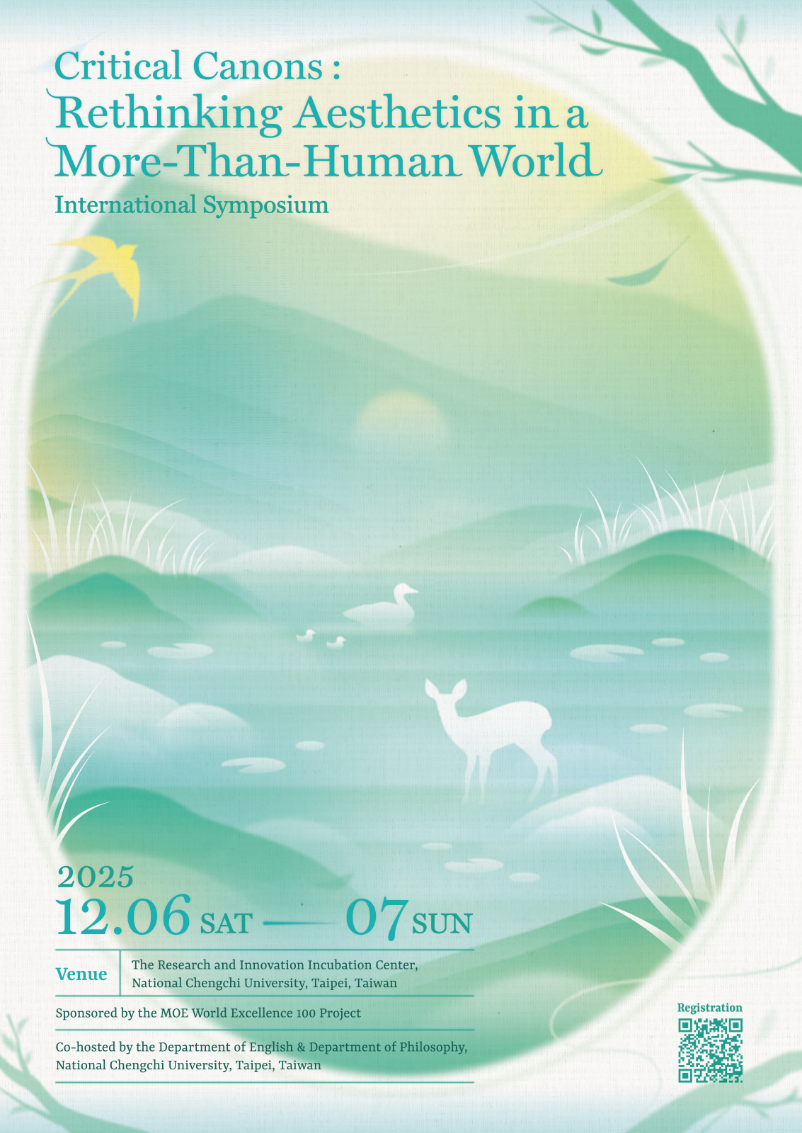 【2025 Critical Canons: Rethinking Aesthetics in a More-Than-Human World International Symposium】Open for registration till Nov. 30